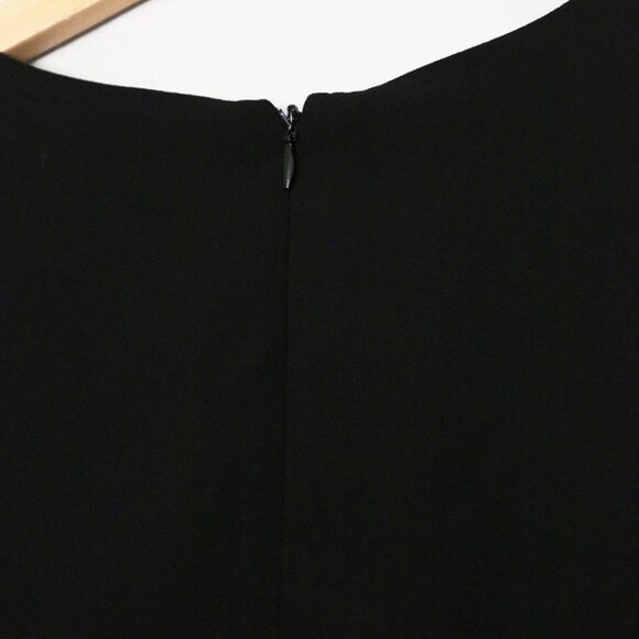 NEW Blaque Label Black Sheath Midi Dress L Cocktail Classic Modest LBD $168 NWT - Picture 10 of 15